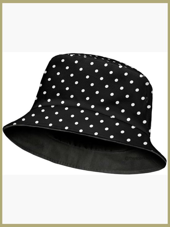 Polka Dot Bucket Hat for Women Men Summer Outdoor Beach Fishing Cap main image 7
